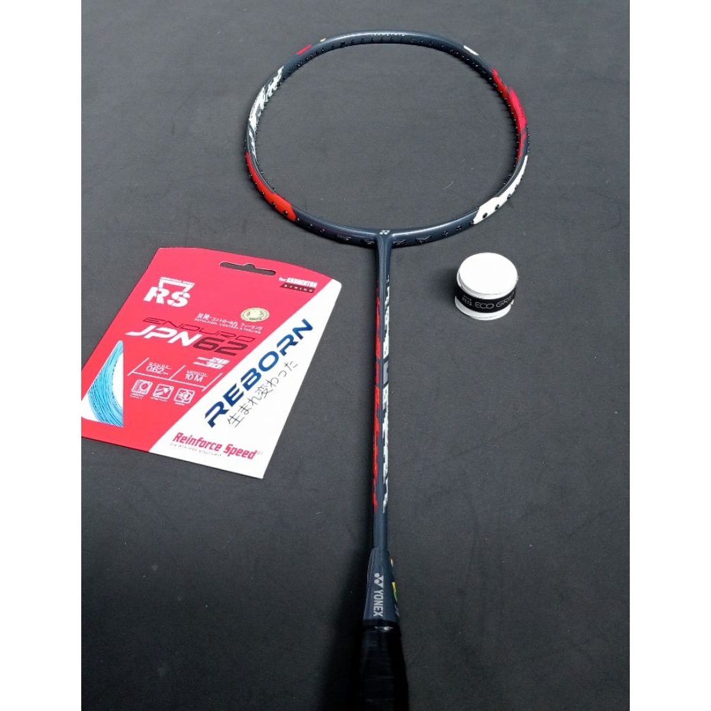 Raket badminton original bekas second yonex doura 77