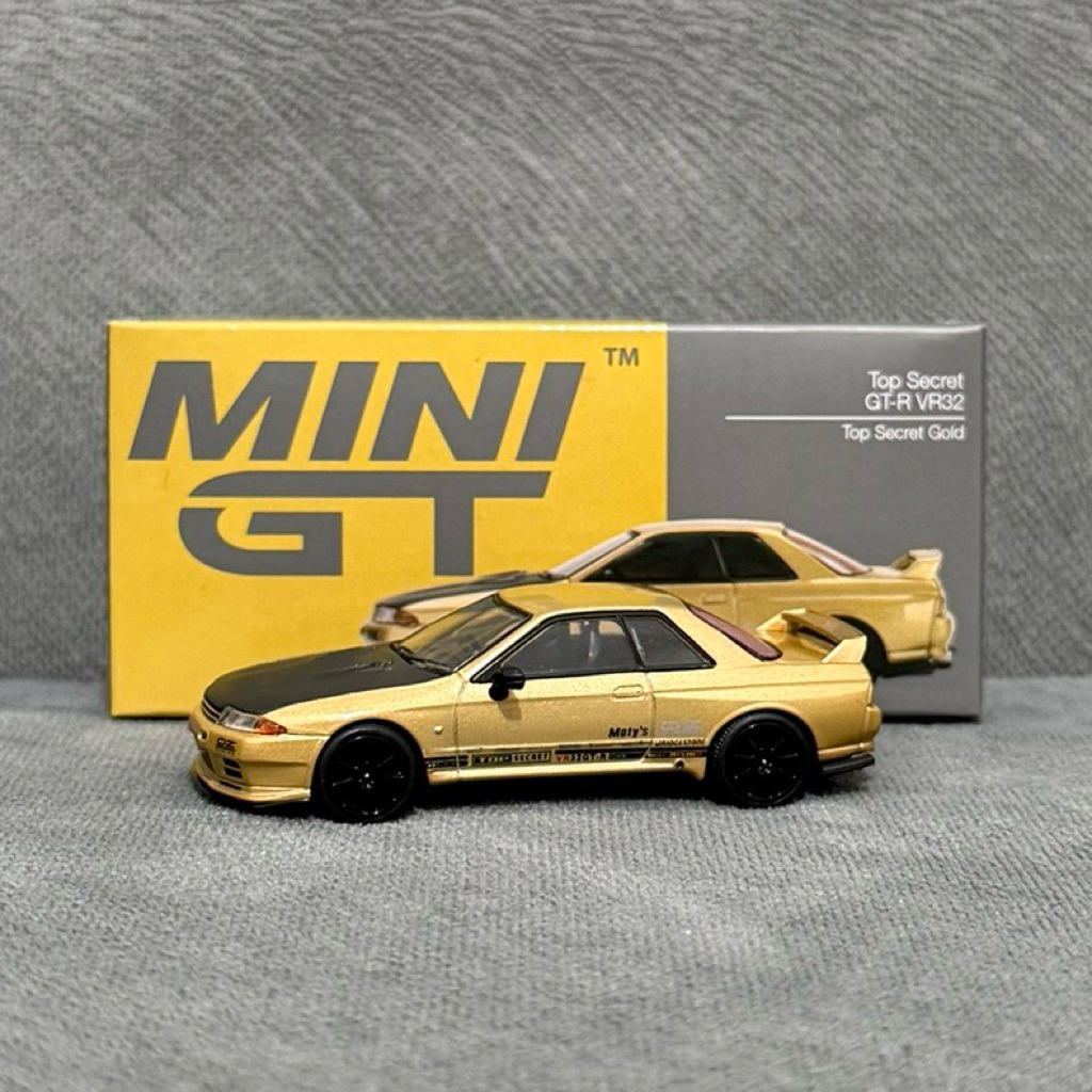 mini gt r32 top secret gold