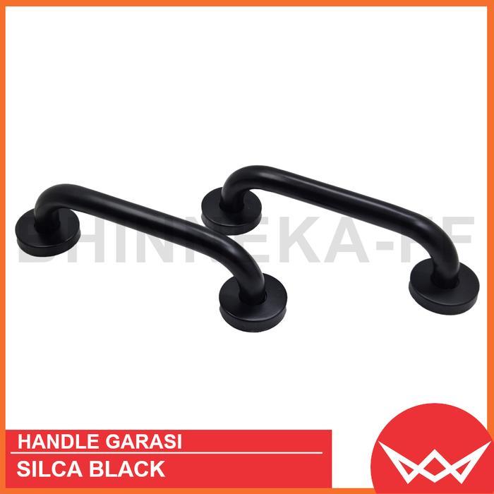 HANDLE GARASI PINTU RUMAH / TARIKAN GARASI SILCA BLACK HITAM