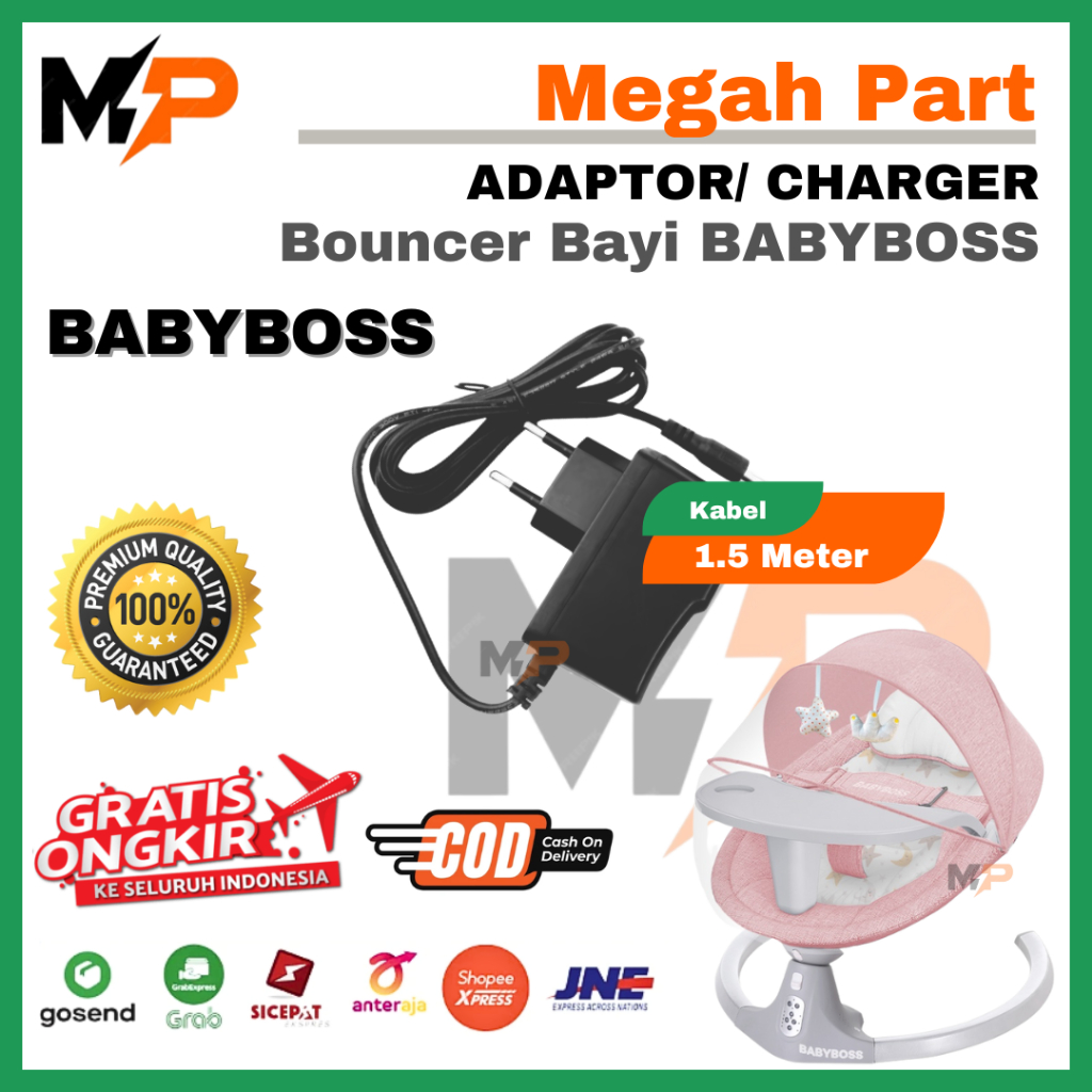 ADAPTOR AYUNAN LISTRIK BAYI BABYBOSS - KABEL 1.5 Meter - BAGUS | ADAPTOR SWINGER BAYI BABYBOSS | ADA