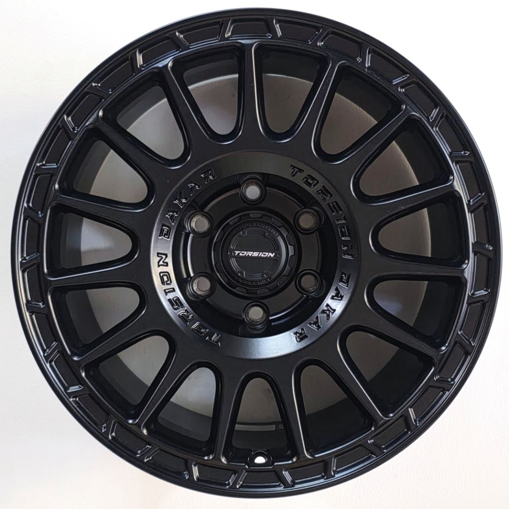 VELG MOBIL ORIGINAL TORSION WHEELS DAKAR R18 x 9 6H 139,7 ET 15 MATT BLACK - PAJERO SPORT FORTUNER M