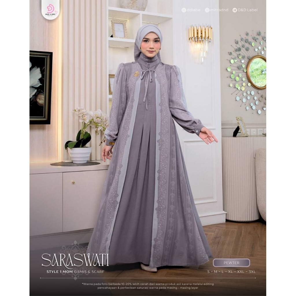 DND LABEL SARASWATI GAMIS BRANDED ORIGINAL