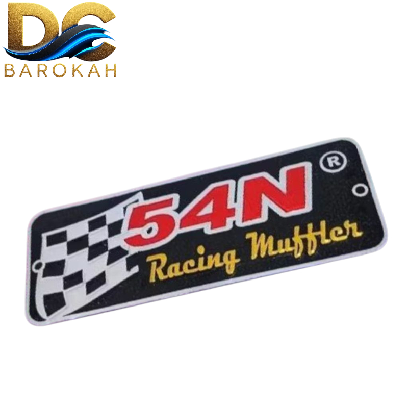 Emblem knalpot 54n All slinceer free paku rivet Motorcycle
