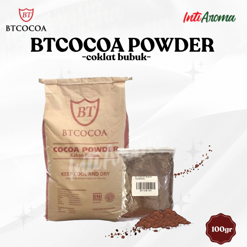 BT cocoa powder/coklat bubuk cocoa powder dark kemasan reapcak 100gr