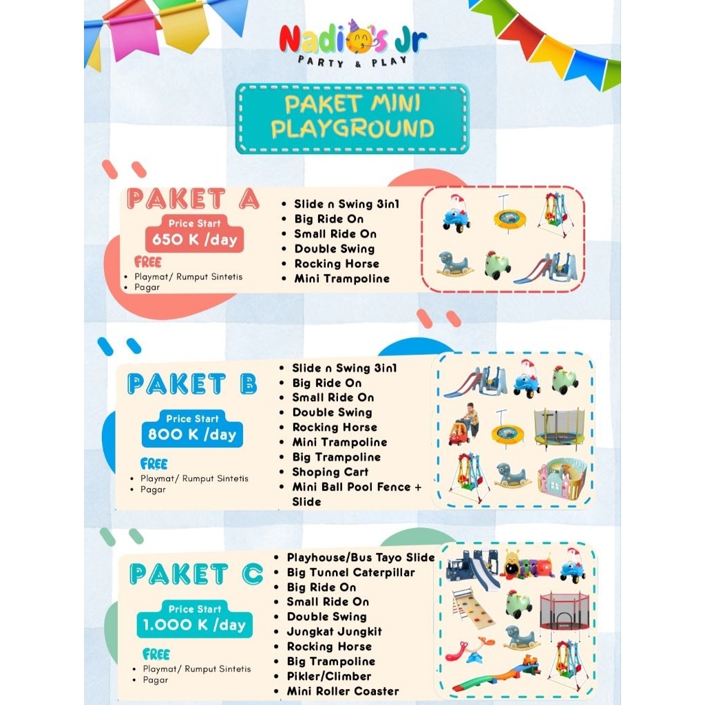 PAKET ACARA- Mini Playground