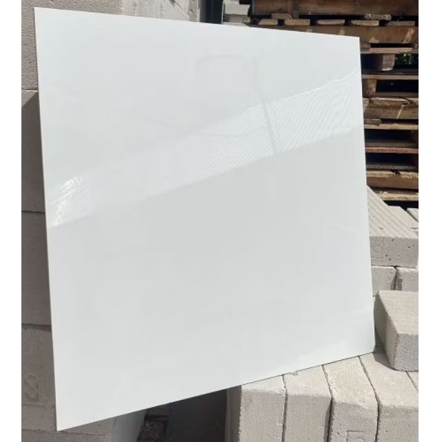 Lantai granit putih polos glossy 60x60 cm