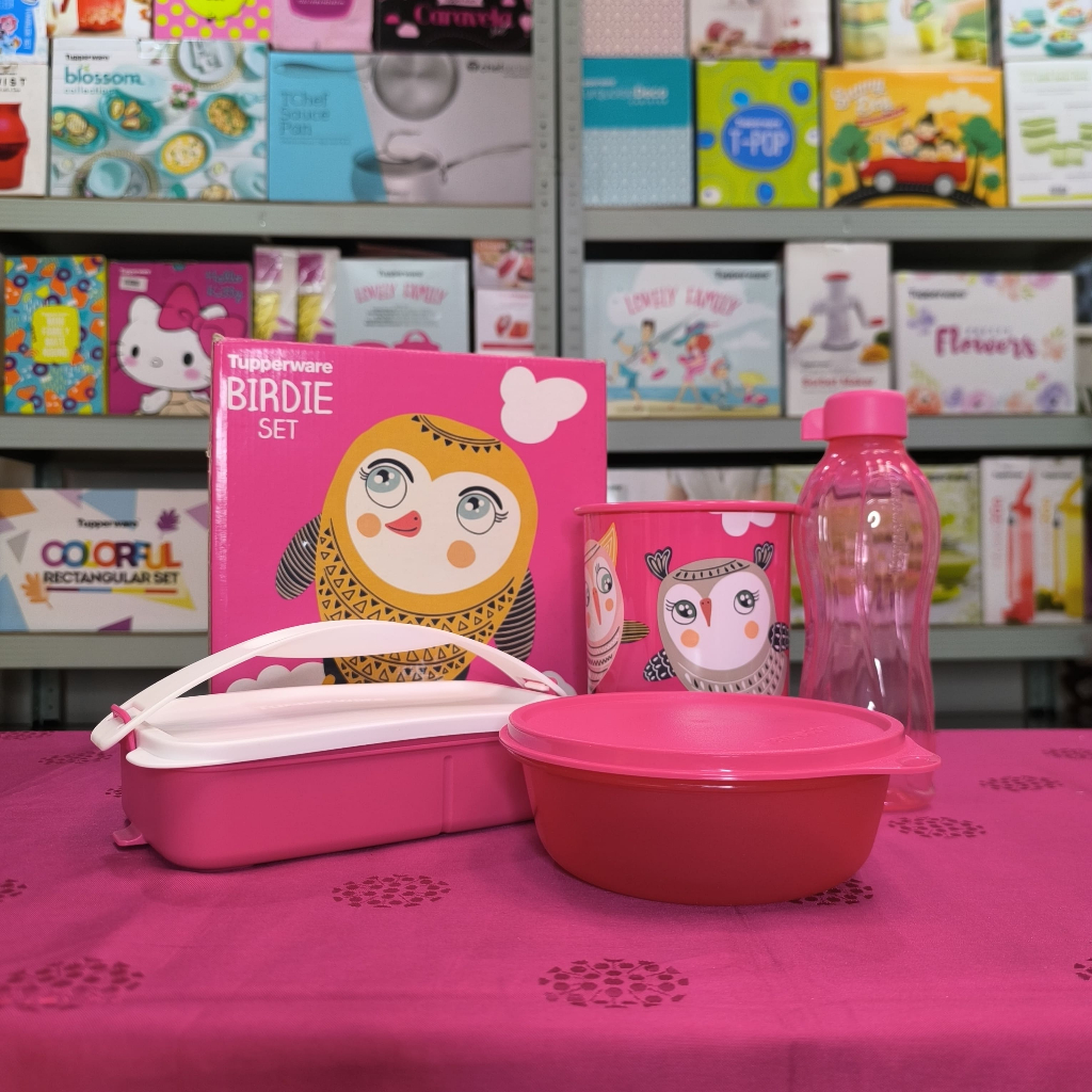 Tupperware Birdie Set | Tempat Makan Anak dan Botol Minum