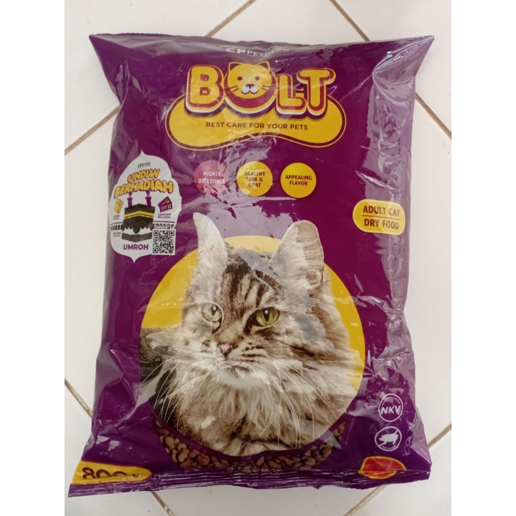 Bolt pakan kucing bentuk ikan