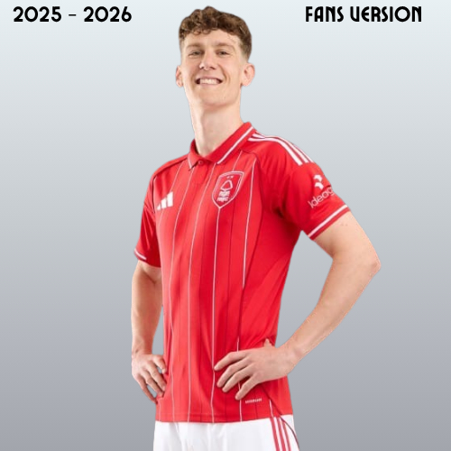 Fans version jersey nottingham home 2025 2026