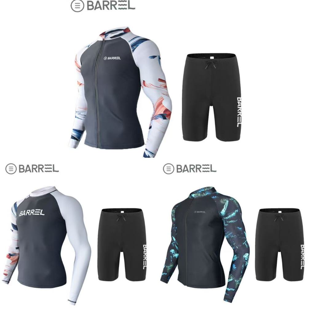 BARREL/Sunscreen swimsuit men's surfing suit split quick drying tight jellyfish suit snorkeling suit