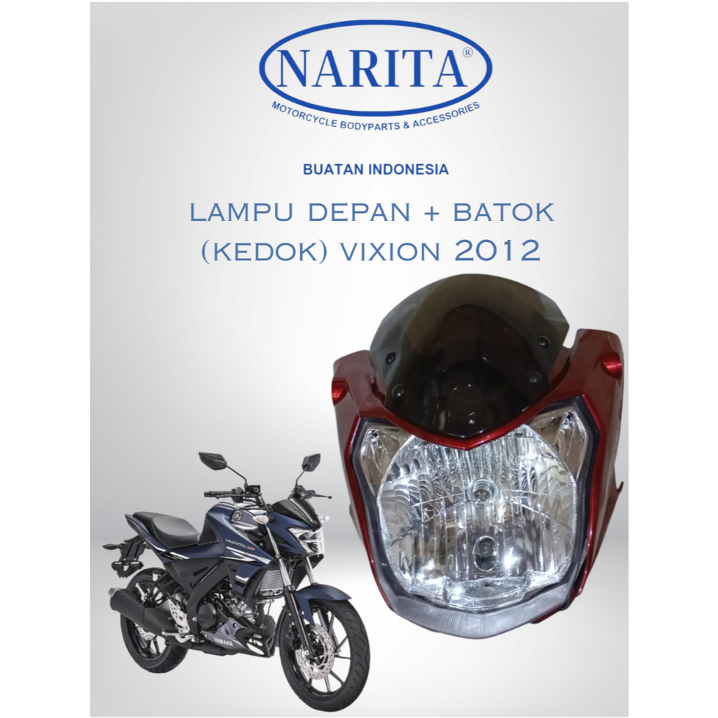 1394302 Lampu Depan Komplit + Batok ( Kedok ) Vixion 2012