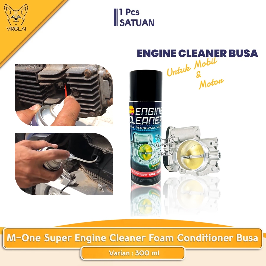 [300 ml] Super Engine Busa / Throttle Body / Foam Conditioner Cleaner Mobil & Motor [M-One]