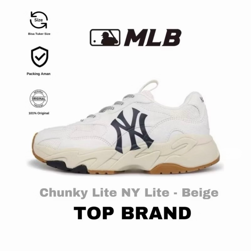 MLB Yankees Chunky Lite NY Sneaker Beige Original