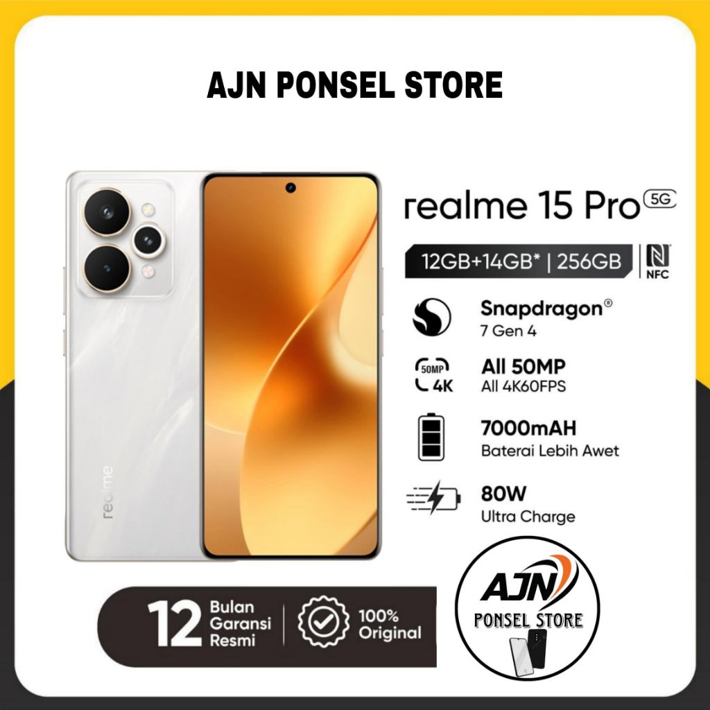 Realme 15 Pro 5G 12/256GB Garansi Resmi