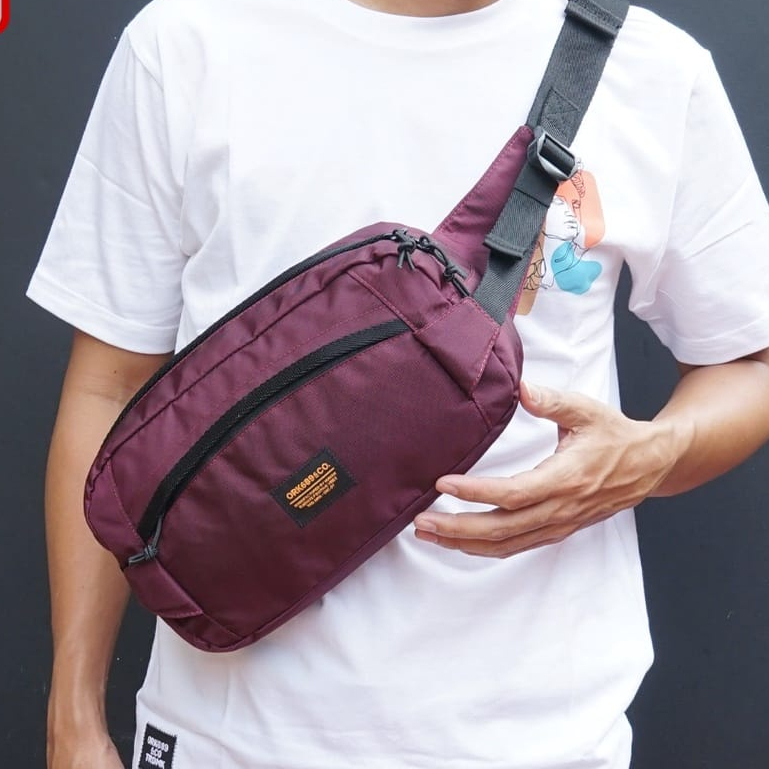 Tas Selempang Pria Waistbag Tas Pinggang Waterproof Ork689 Wp Cezh