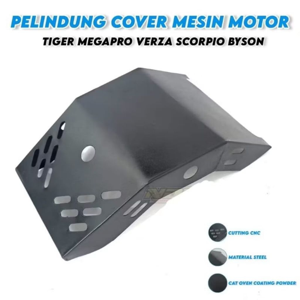 SKIDPLATE PELINDUNG MESIN COVER MESIN BAGIAN BAWAH BYSON JAPSTYLE VERZA CB SCORPION
