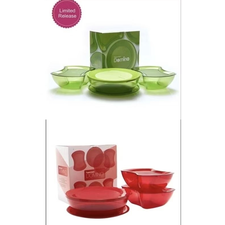 set prasmanan Tupperware domino set