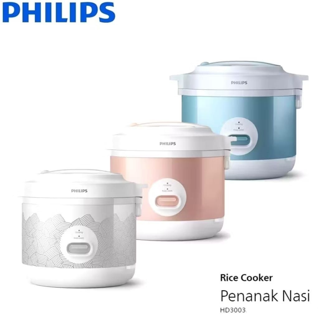 PHILIPS HD3003-30 / HD-3003-30 RICE COOKER 1,8 LITER / MAGIC COM 1,8 LITER - 100% ORI GARANSI RESMI