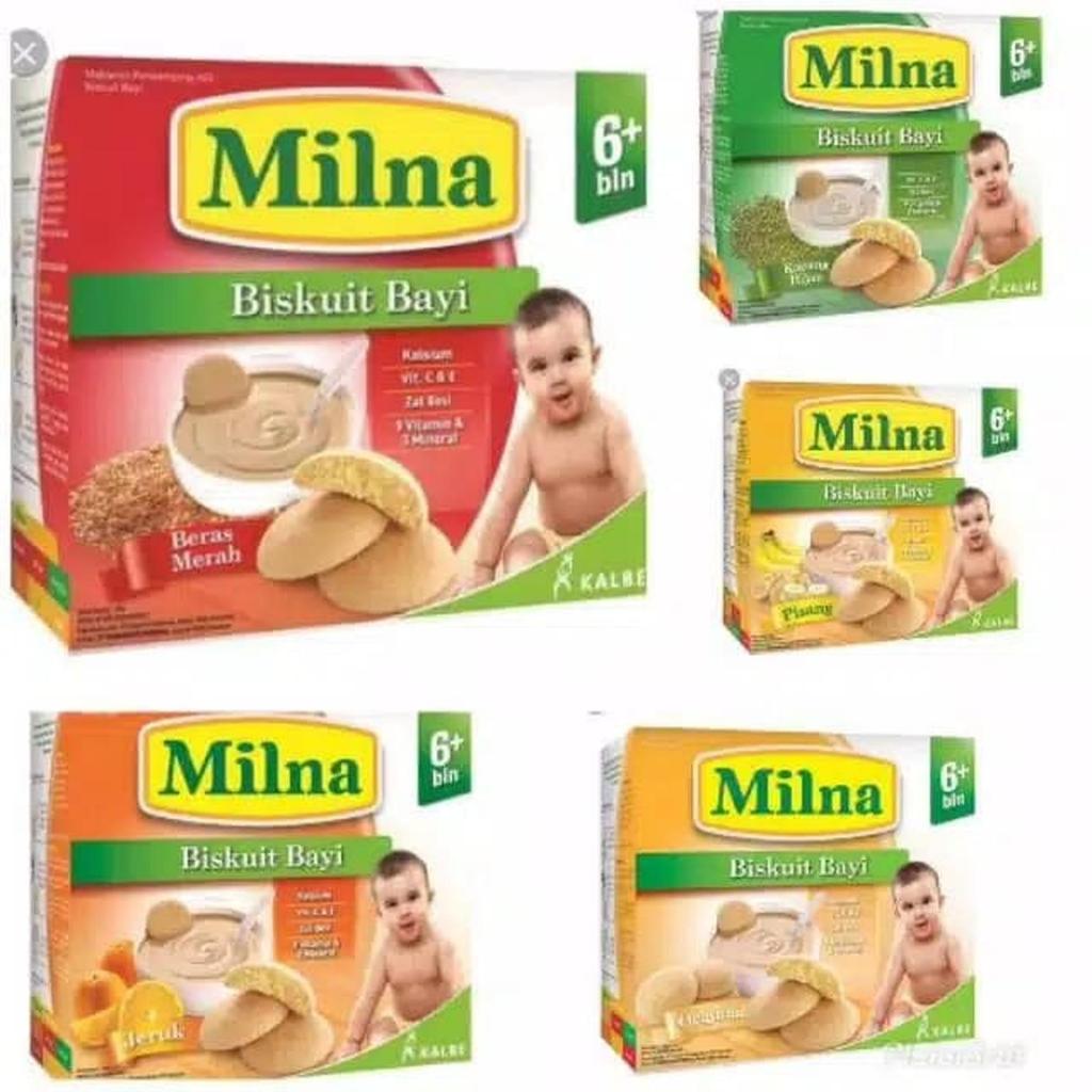 Milna Biskuit Bayi 6+ 110gr - Milna Biskuit Snack Bayi