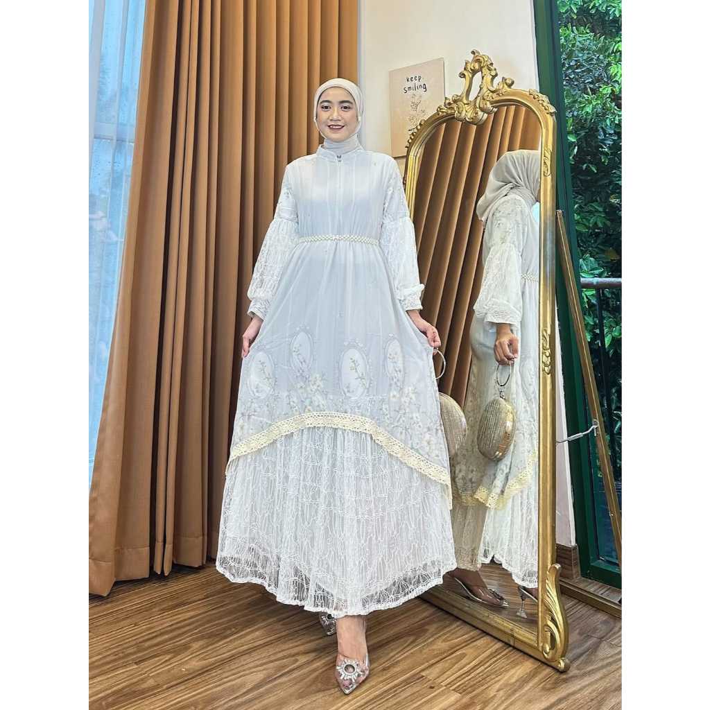 ZANIVA MAXY DRESS BRUKAT, GAMIS BRUKAT