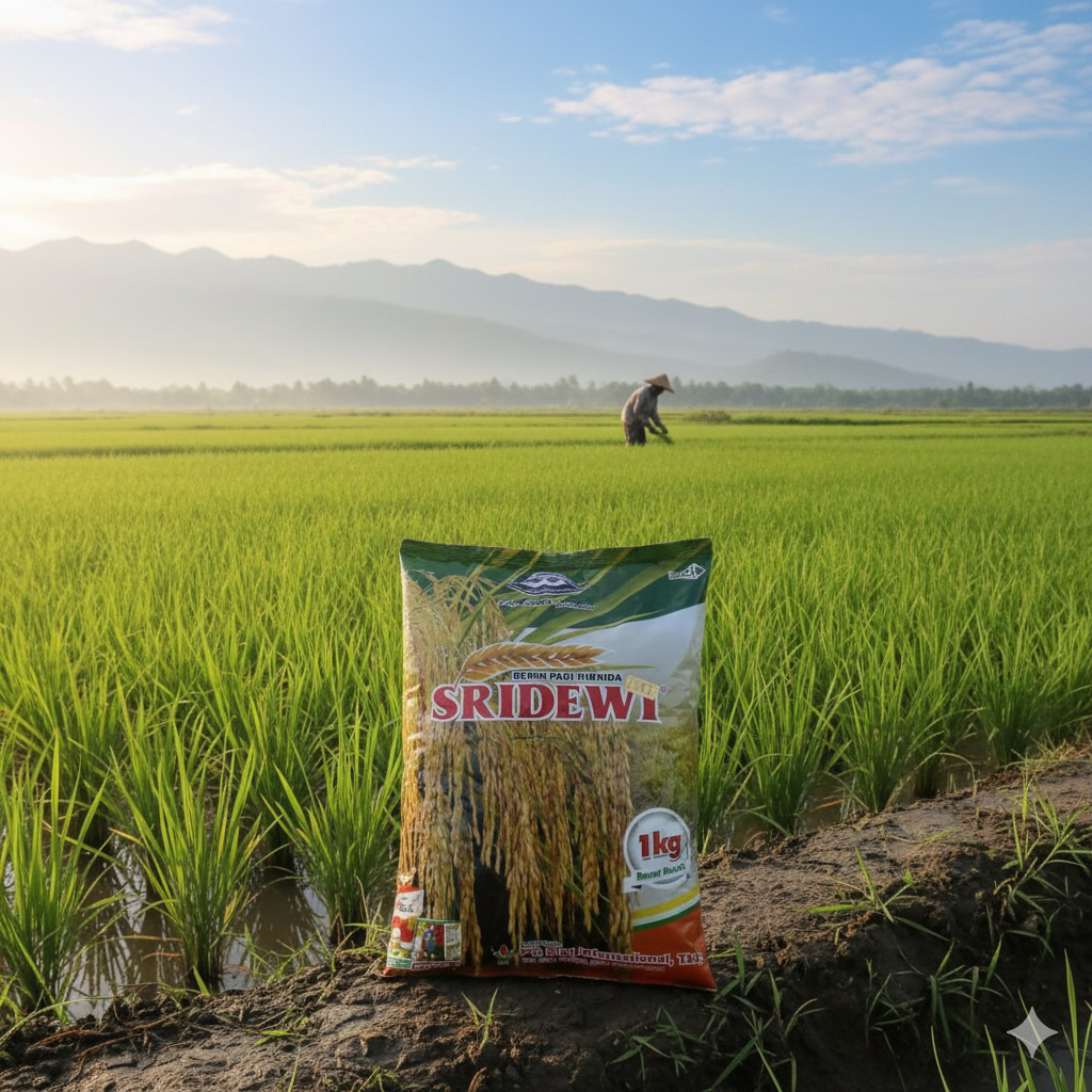 Benih padi Hibrida sridewi kemasan 1 kg original