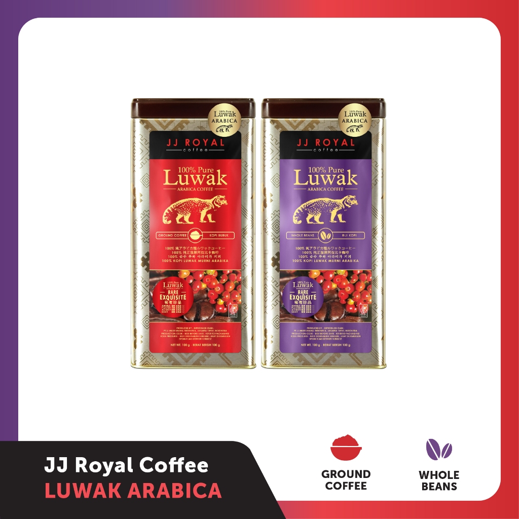 JJ Royal Coffee 100% Pure Luwak Arabica