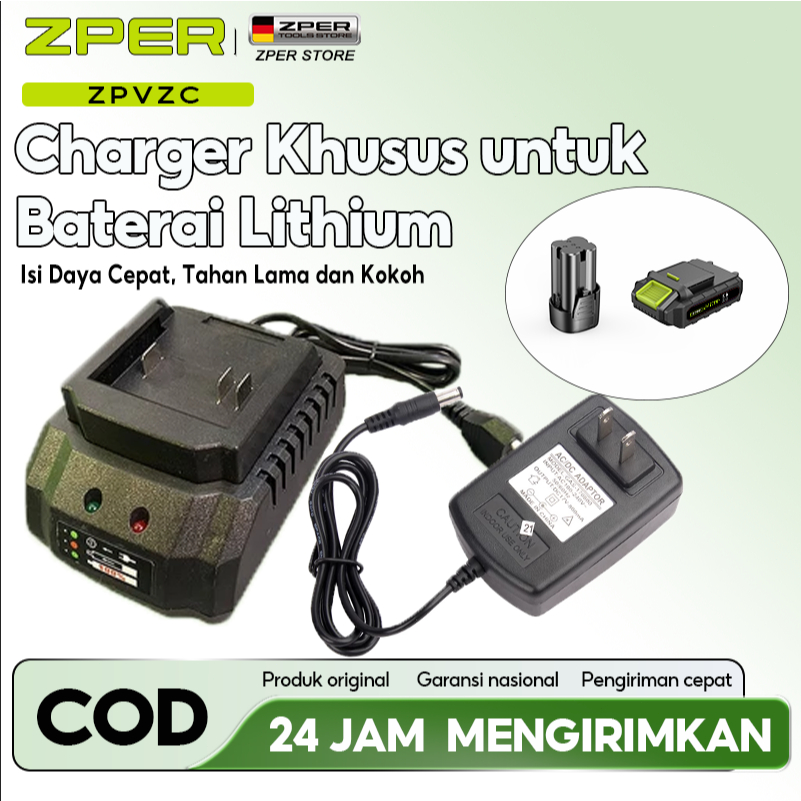 ZPER Charger Makita Lithium Bor Baterai 12V/16.8V/98VF/988VF/9888VF Cordless Kompatibel dengan produ