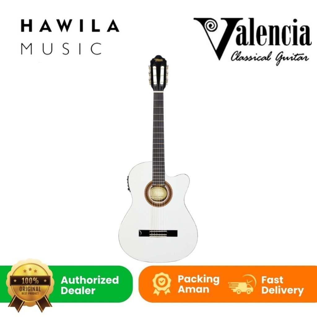 Gitar Klassik Elektrik Valencia VC104HTCE Gitar Valencia VC 104HT CE Guitar Nylon
