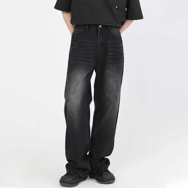 Celana Jeans Pria celana panjang pria jeans celana jeans   retro‌/vintage jeans pria celana denim pr