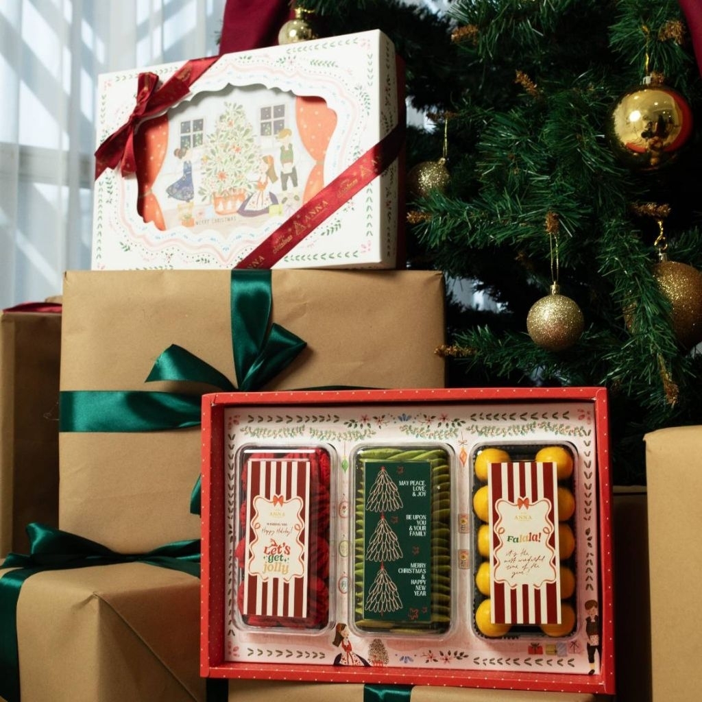 BOX OF JOY - Hampers Natal Surabaya / Hampers Kue Kering Christmas / Christmas Cookies Hampers / Par