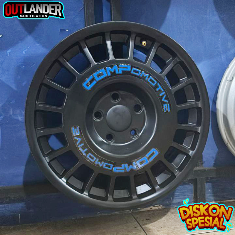 Velg compomotive rally lock untuk mobil CRV| HRV| Civic| Innova| Rush| Camry| dll velg Rl R17