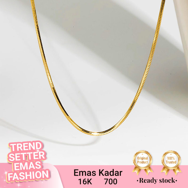 Kalung Emas Santa Polos Emas Murni 16K