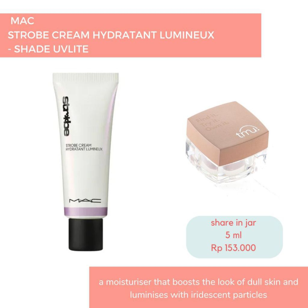 [ORIGINAL 100% SHARE IN JAR] MAC Strobe Cream Hydratant Lumineux