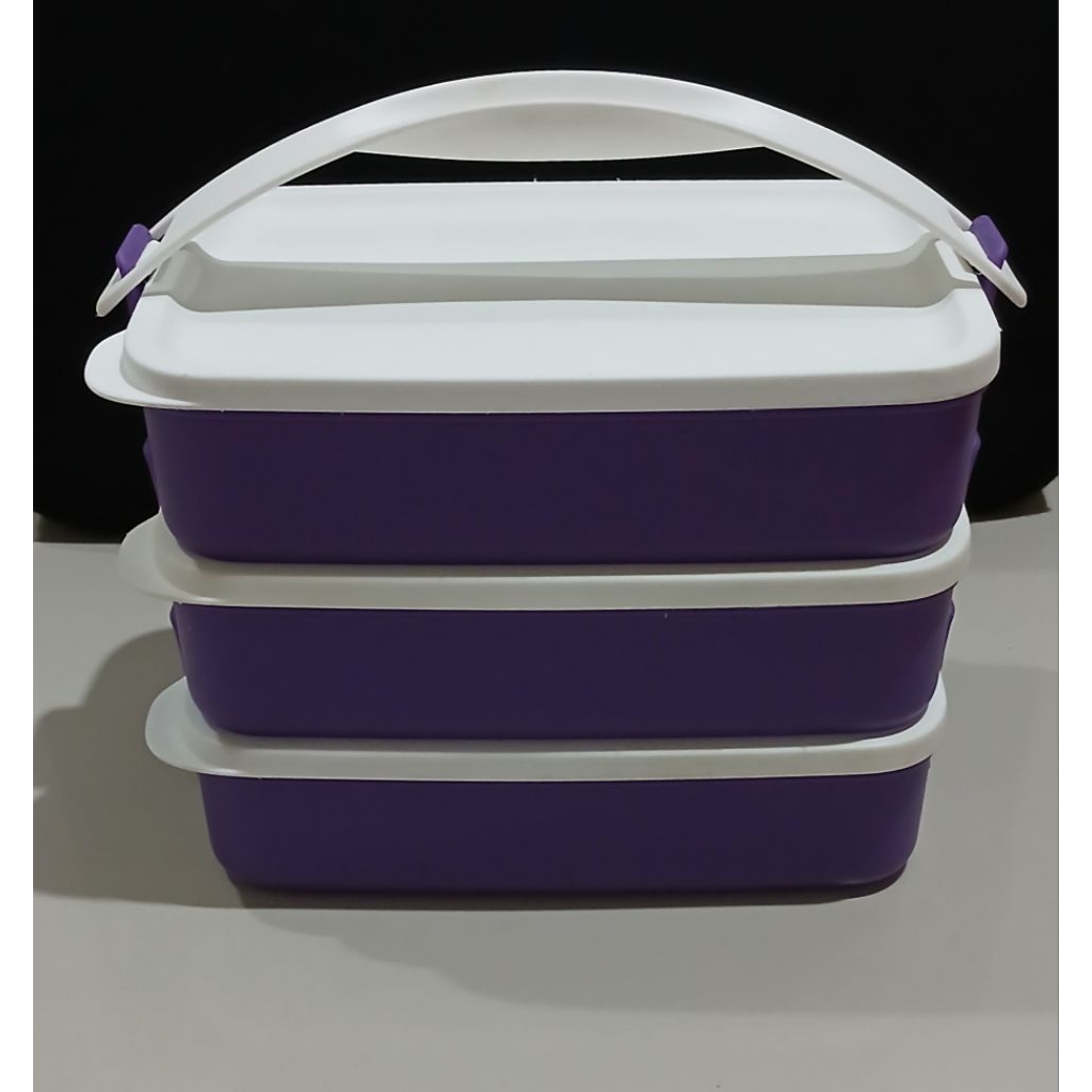 Rantang senada ungu tupperware prelove
