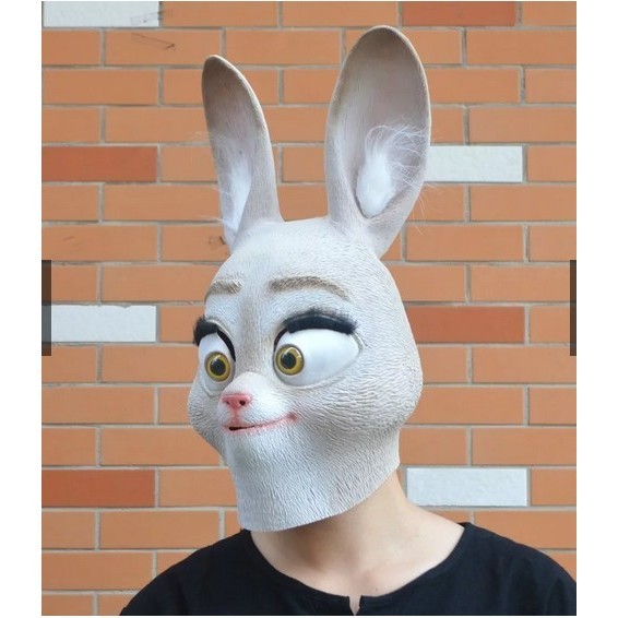 Topeng Cosplay Judy Zootopia Halloween Unisex