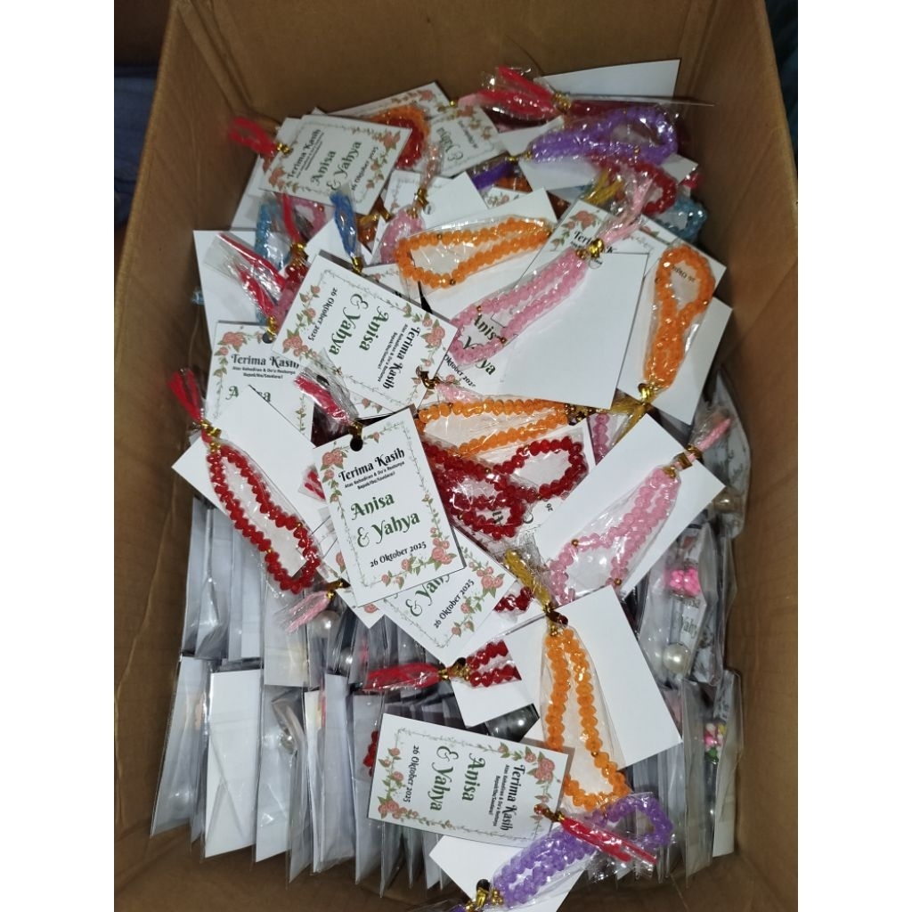 Souvenir pernikahan tasbih kecil