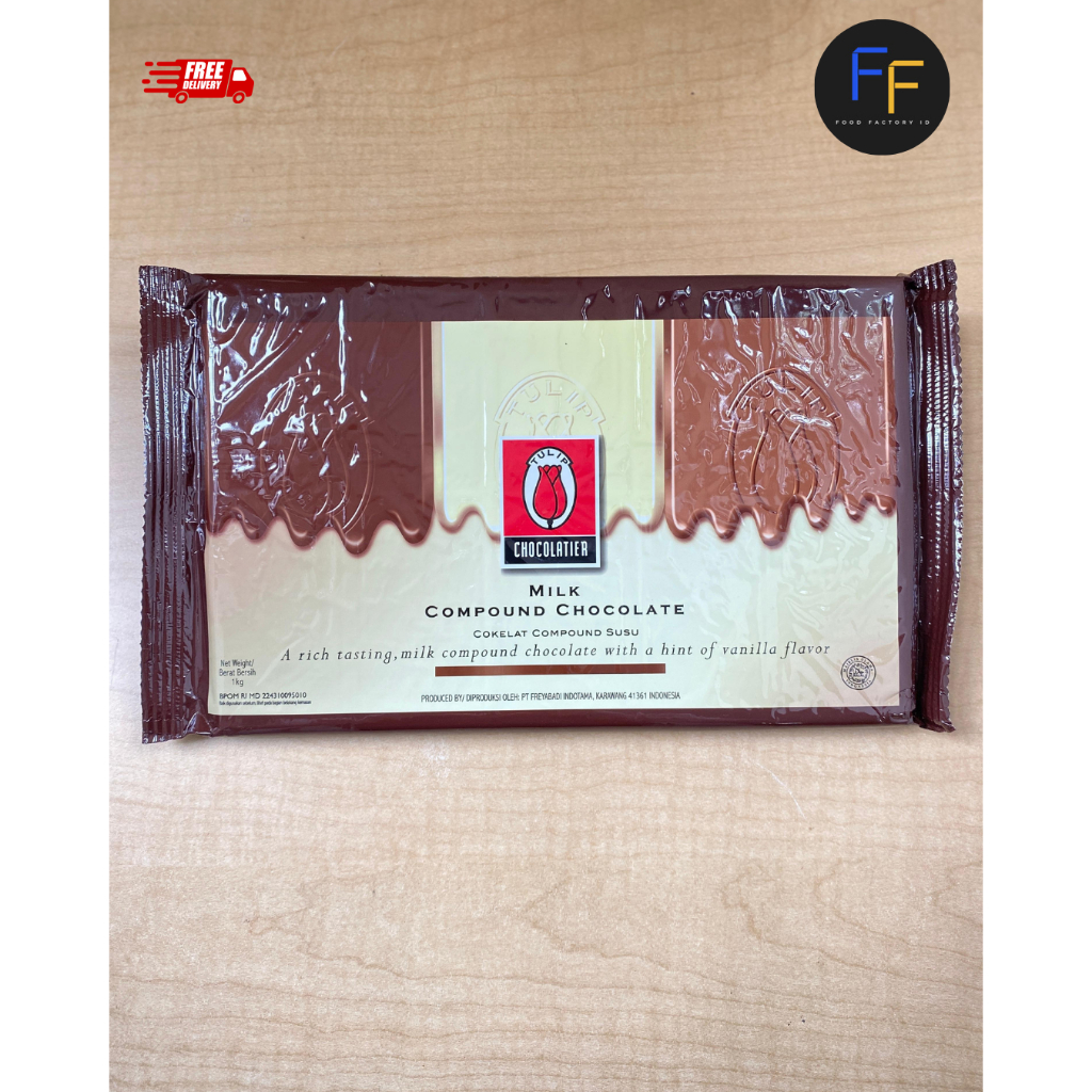 TULIP Milk Chocolate Compound 1 kg - TULIP Coklat Compound Milk