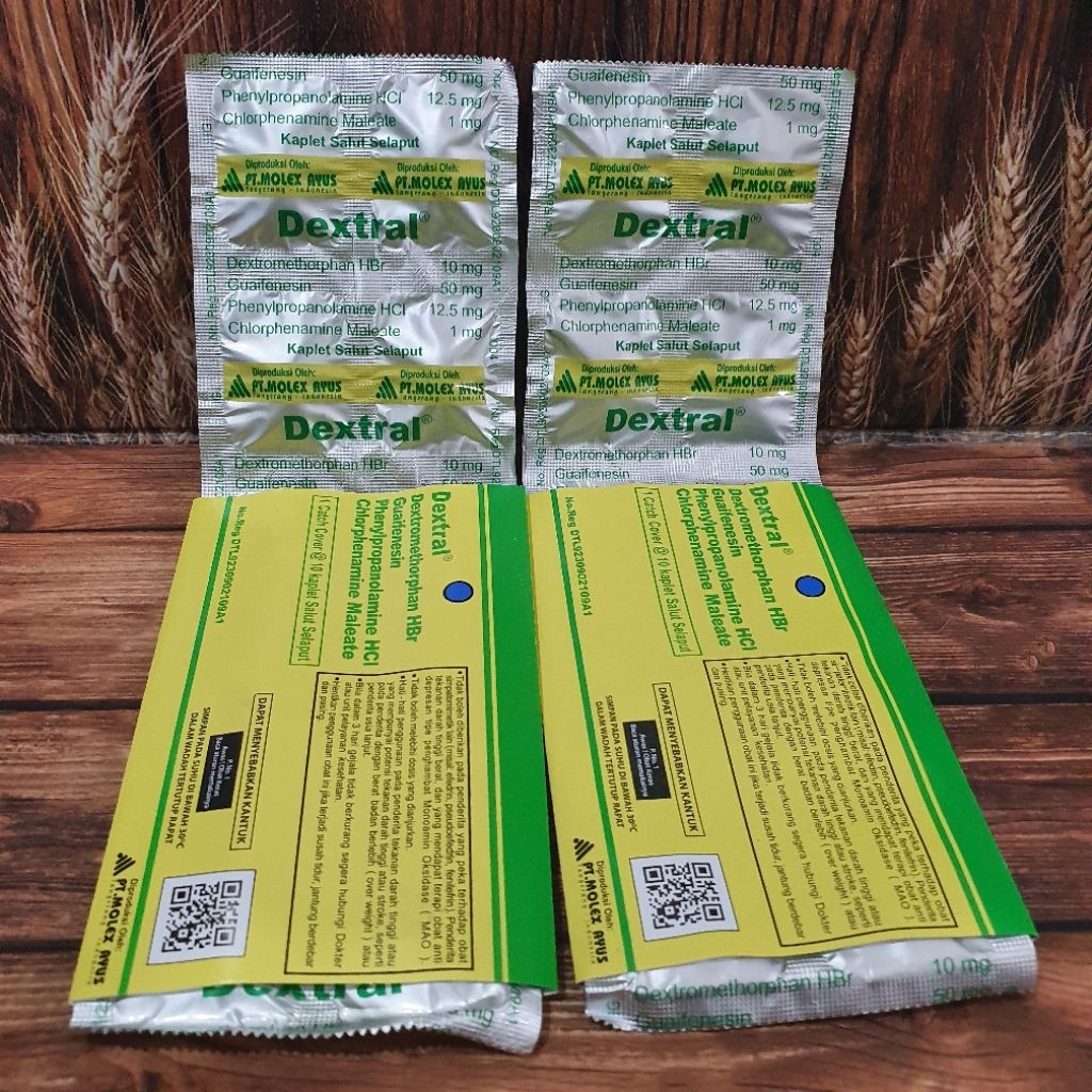 Dextral Tablet / Batuk Pilek / Batuk kering n berdahak / dewasa
