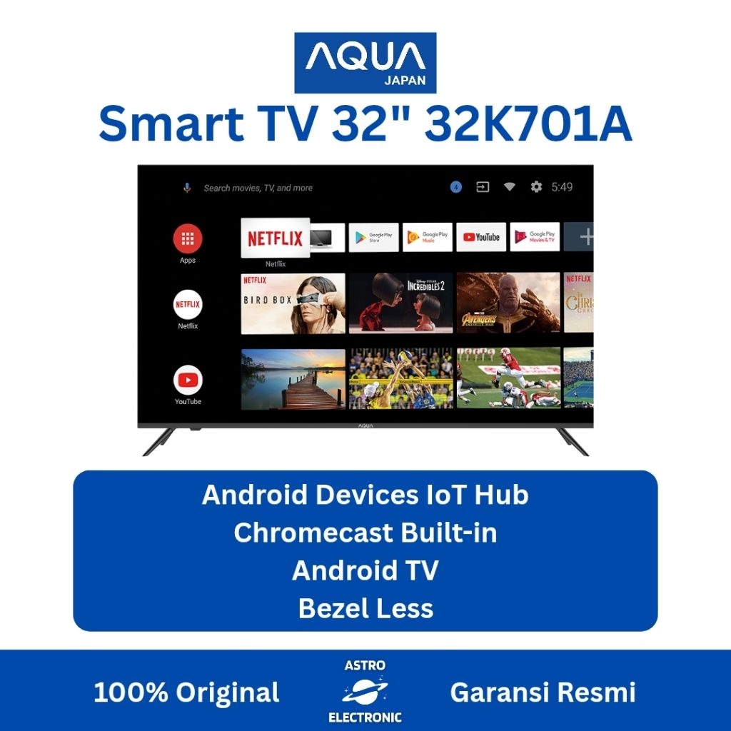 AQUA AQT32K701A / 32K701 ANDROID TV 32 Inch