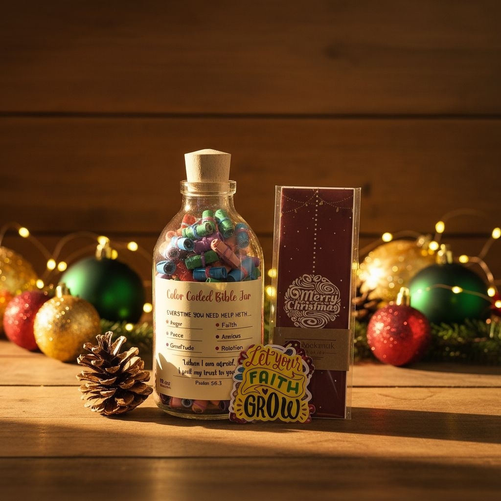 COLOR CODED BIBLE JAR-210 PCS AYAT ALKITAB HARIAN-365 AYAT ALKITAB HARIAN-GRATEFUL JAR AYAT ALKITAB 