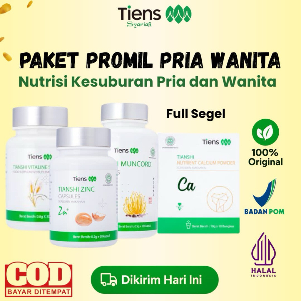 Paket Promil Lengkap Tiens Premium Support Program Kehamilan 4 Produk Original Tianshi