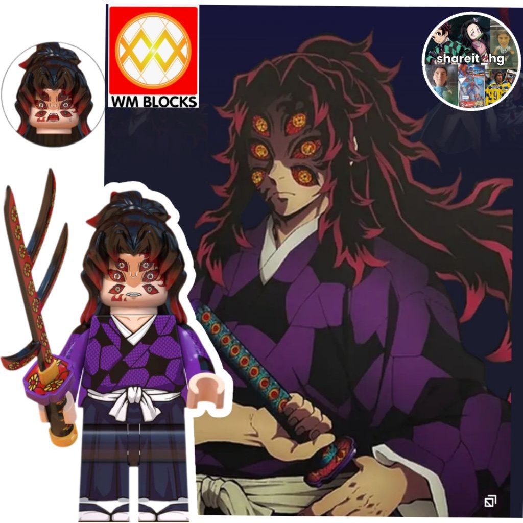 WM Blocks Demon Slayer, Kokushibo