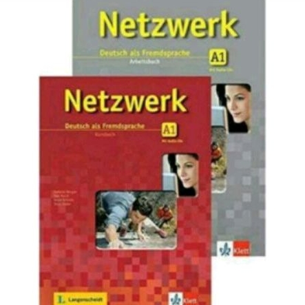 Buku Paket Belajar Bahasa Jerman Netzetwerk A1 kursbuch & Arbeitsbuch