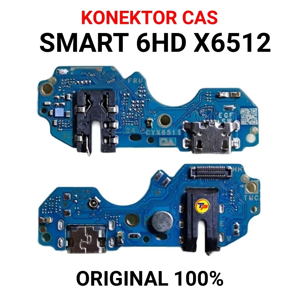 Konektor charger For Infinix Smart 6 HD X6512 Plus ic Flexible charger Papan Cas Konektor Infinix Sm