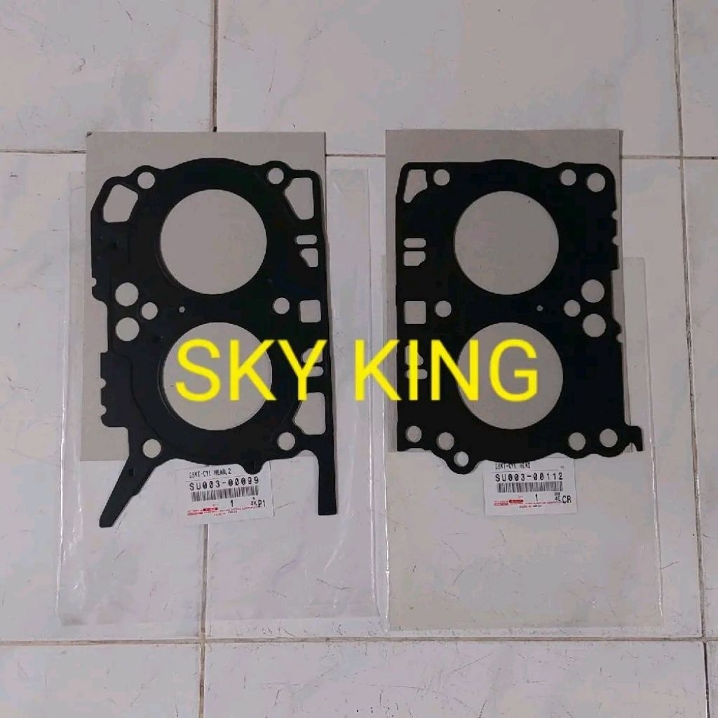 1SET 1 SET (2PCS) CYLINDER SILINDER CILINDER PAKING HED HET GASKET PACKING HEAD KOP KIRI KANAN TOYOT