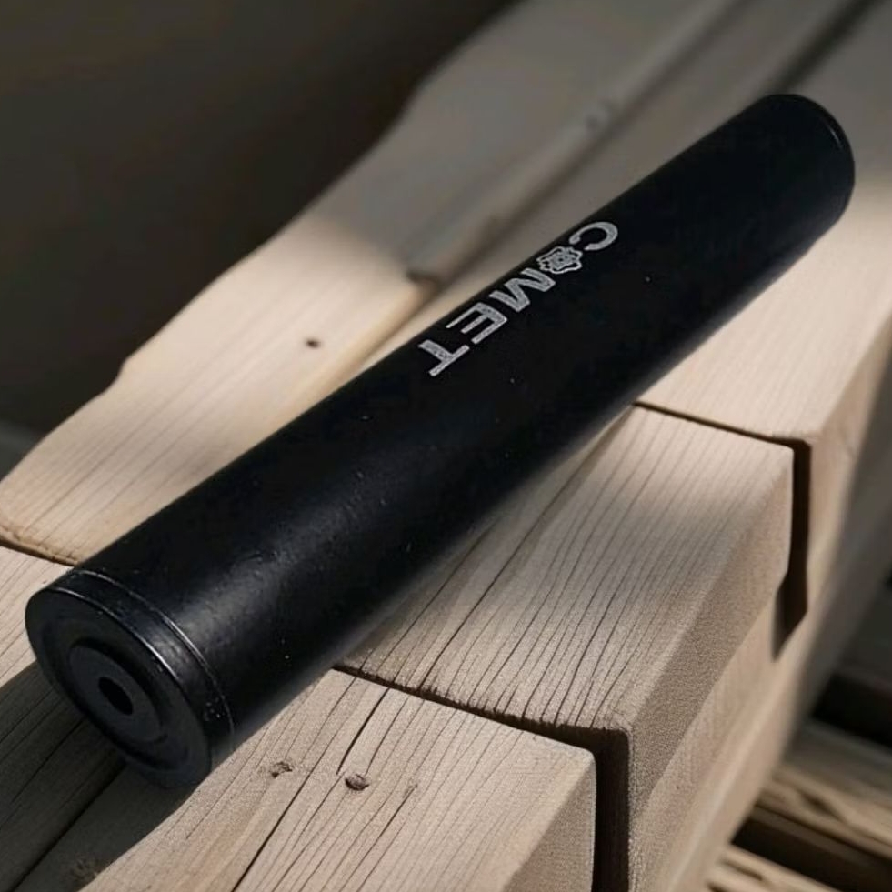 peredam comet od 38 panjang 24cm - silencer pcp - uklik "Hitam Pasir" - senyap presisi - murah cod