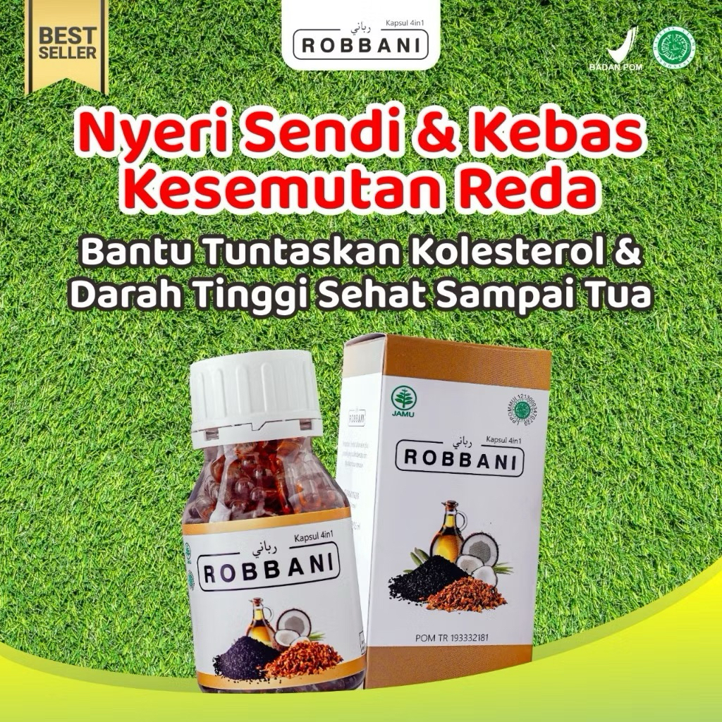 Kapsul Robbani Ecer Isi 30 Kapsul Mengobati Asam Urat Kolesterol Diabetes Original BPOM