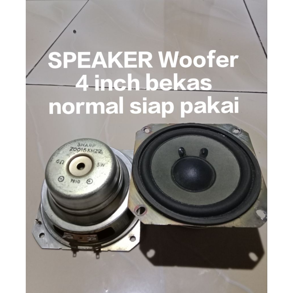 Speaker woofer bekas 4inch promo random 4 in