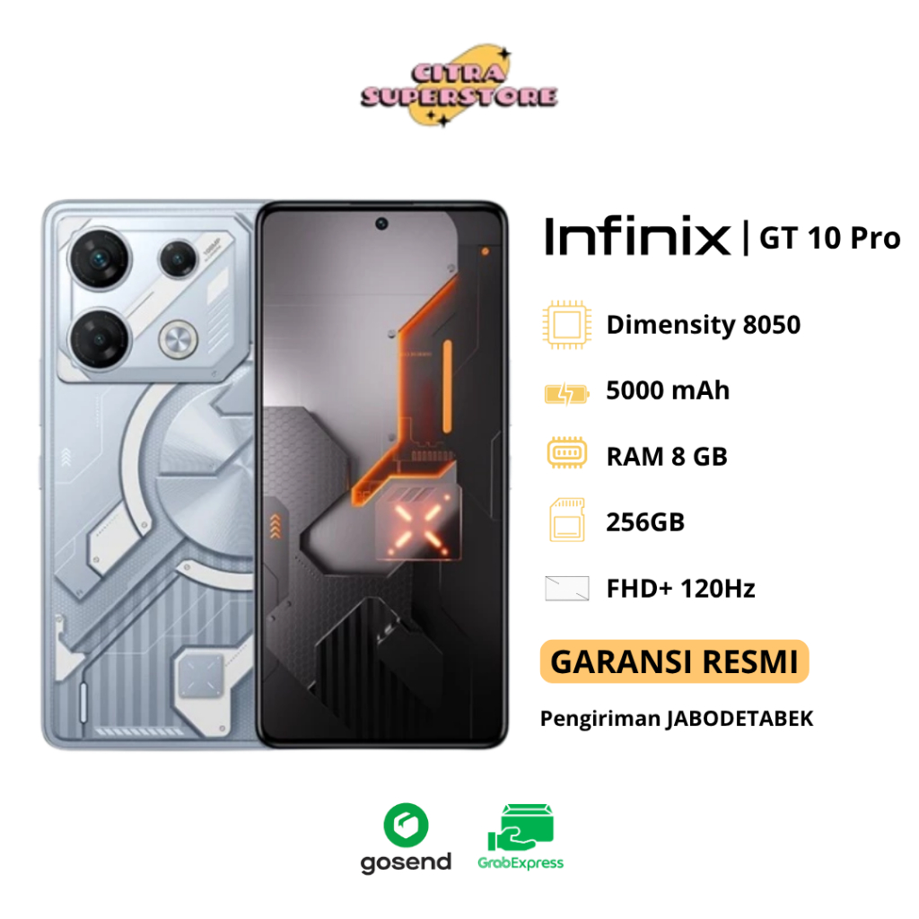 Infinix GT 10 Pro 5G 8/256GB Full Sett bergaransi
