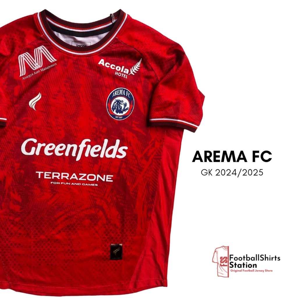 Jersey Arema FC 2018 GK 2024/2025 Player Issue Nameset Frigeri Size L Original Etams